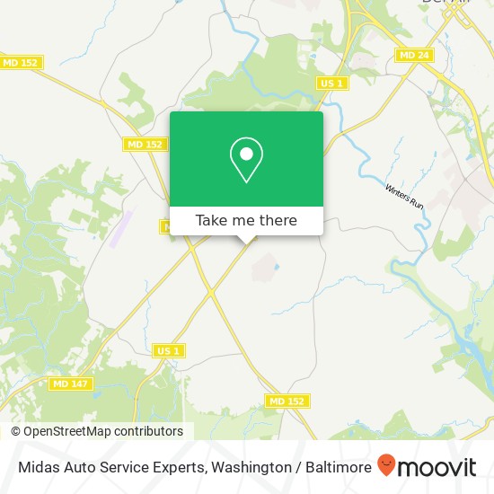 Midas Auto Service Experts map