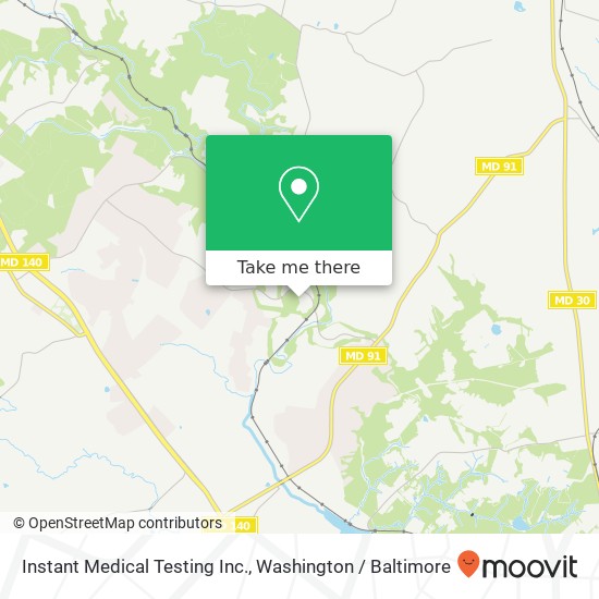 Mapa de Instant Medical Testing Inc.