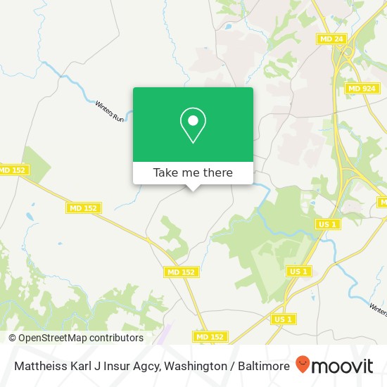 Mapa de Mattheiss Karl J Insur Agcy