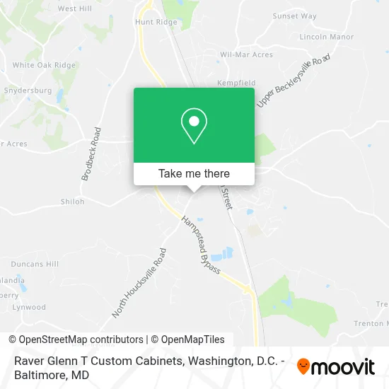 Raver Glenn T Custom Cabinets map