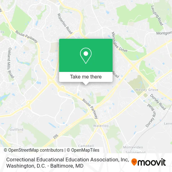 Correctional Educational Education Association, Inc map