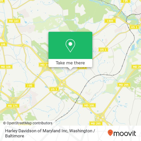 Harley Davidson of Maryland Inc map