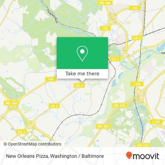 Mapa de New Orleans Pizza