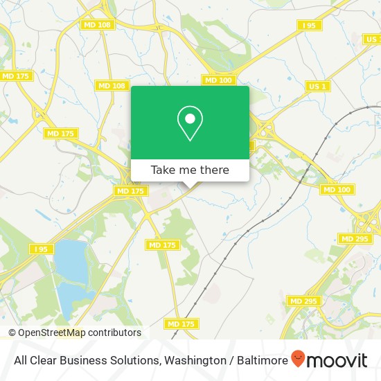 All Clear Business Solutions map