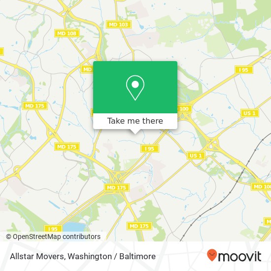 Allstar Movers map