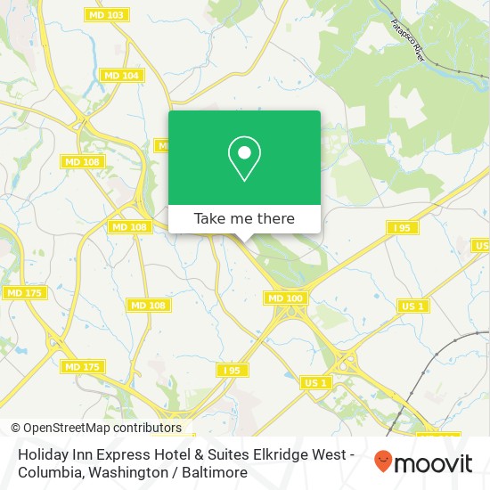 Holiday Inn Express Hotel & Suites Elkridge West - Columbia map
