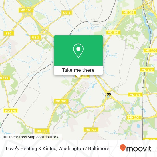 Mapa de Love's Heating & Air Inc