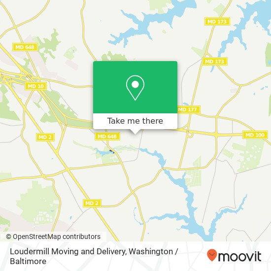 Loudermill Moving and Delivery map