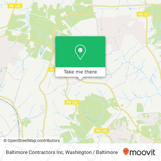 Mapa de Baltimore Contractors Inc