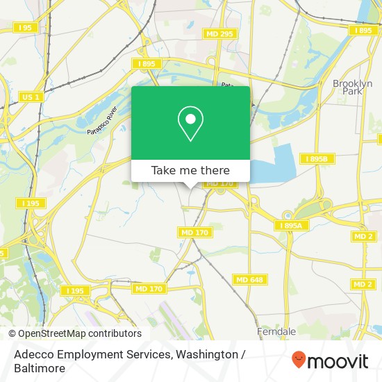 Adecco Employment Services map