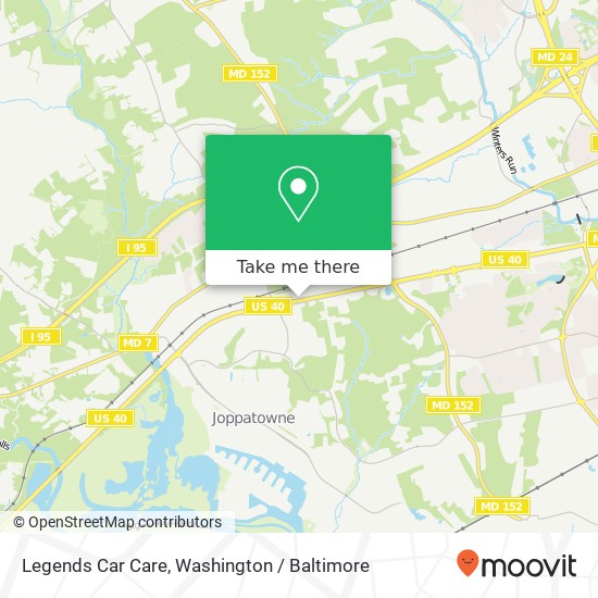 Legends Car Care map