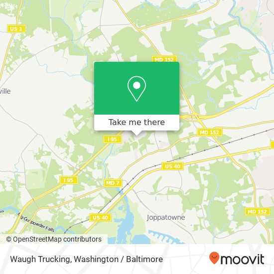 Mapa de Waugh Trucking