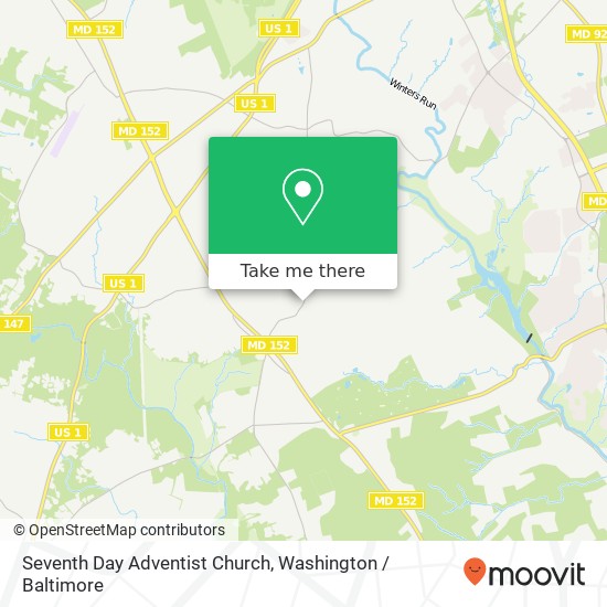 Seventh Day Adventist Church map