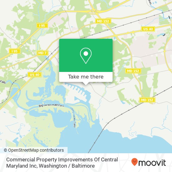 Commercial Property Improvements Of Central Maryland Inc map