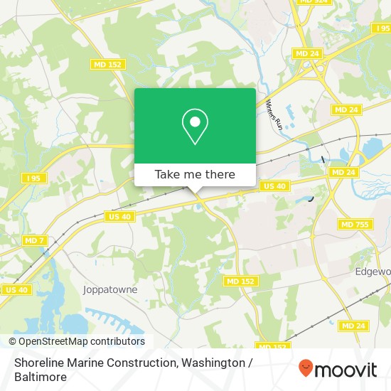 Mapa de Shoreline Marine Construction