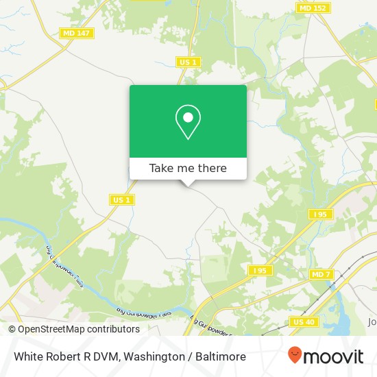White Robert R DVM map