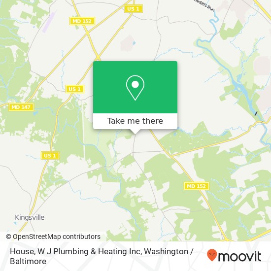 House, W J Plumbing & Heating Inc map