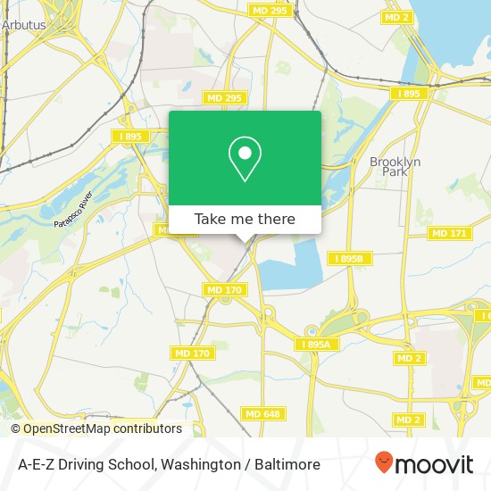 A-E-Z Driving School map