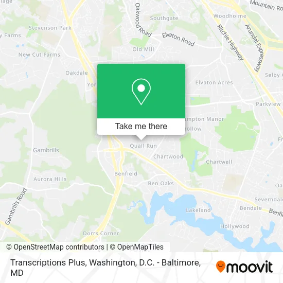 Transcriptions Plus map