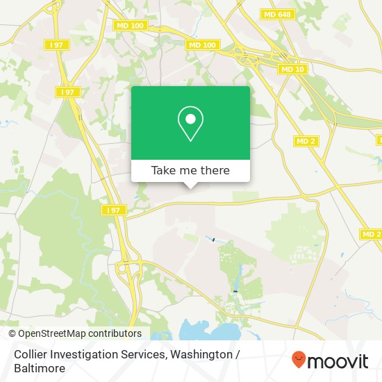 Collier Investigation Services map