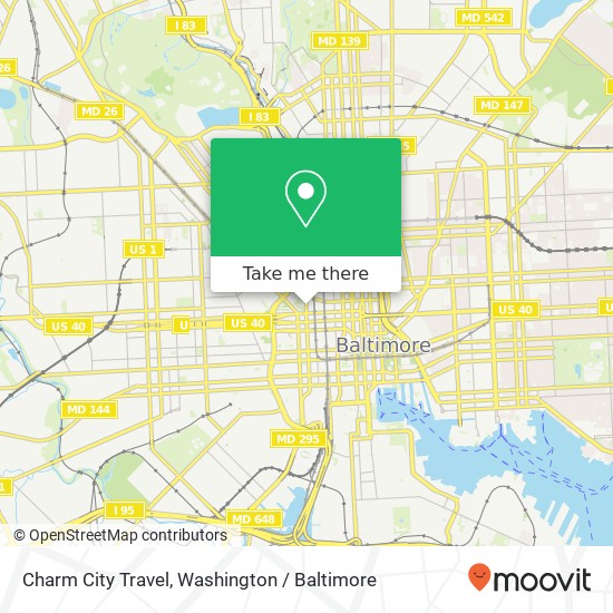 Charm City Travel map