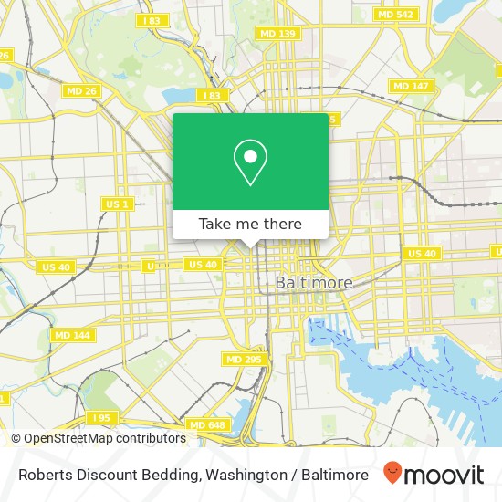 Mapa de Roberts Discount Bedding