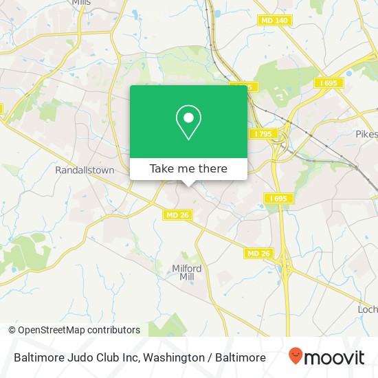 Baltimore Judo Club Inc map