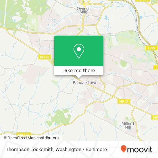 Mapa de Thompson Locksmith