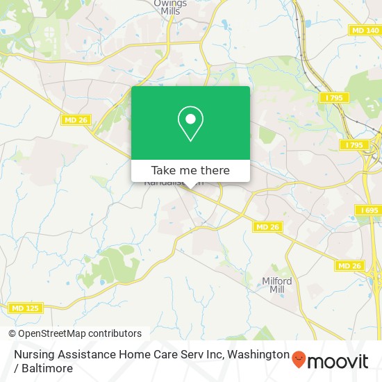 Mapa de Nursing Assistance Home Care Serv Inc