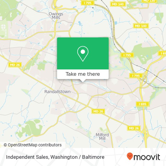 Independent Sales map