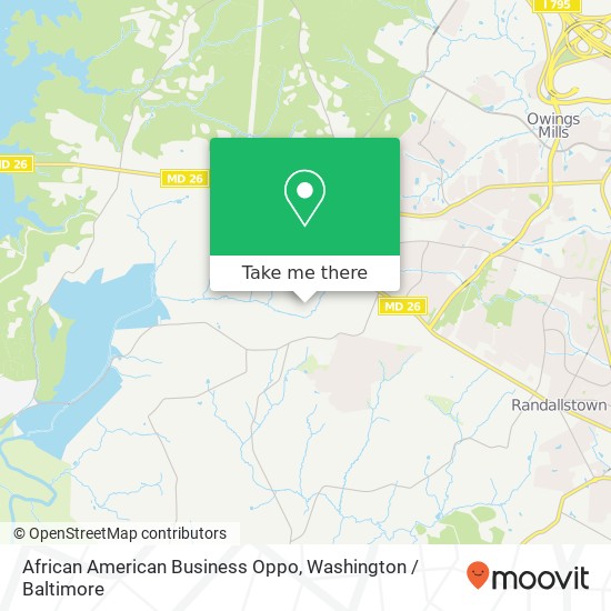 Mapa de African American Business Oppo