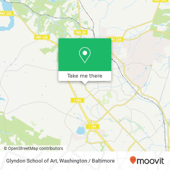 Glyndon School of Art map