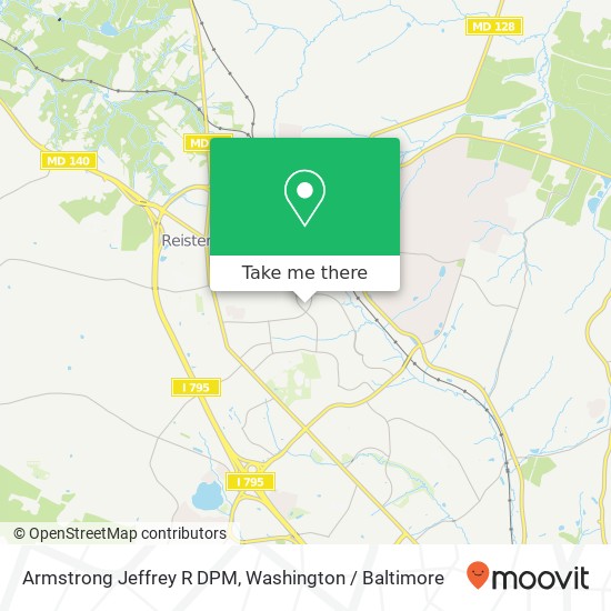 Armstrong Jeffrey R DPM map
