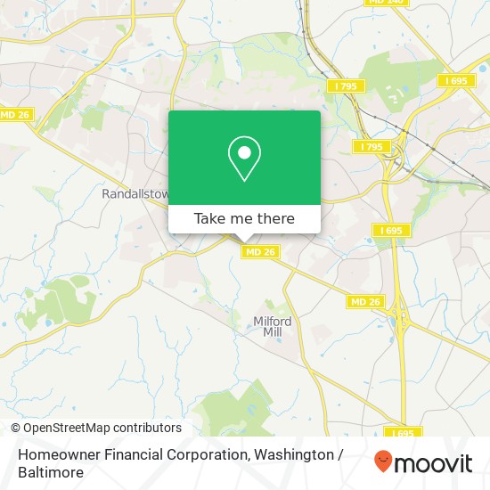 Homeowner Financial Corporation map