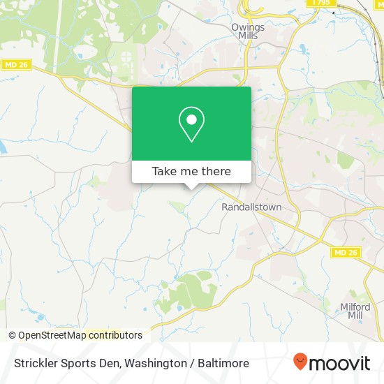 Mapa de Strickler Sports Den