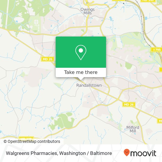 Walgreens Pharmacies map