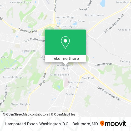 Hampstead Exxon map