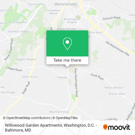 Mapa de Willowood Garden Apartments