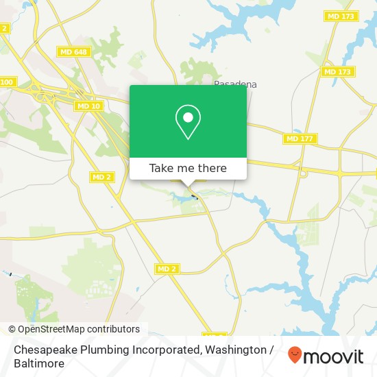 Chesapeake Plumbing Incorporated map