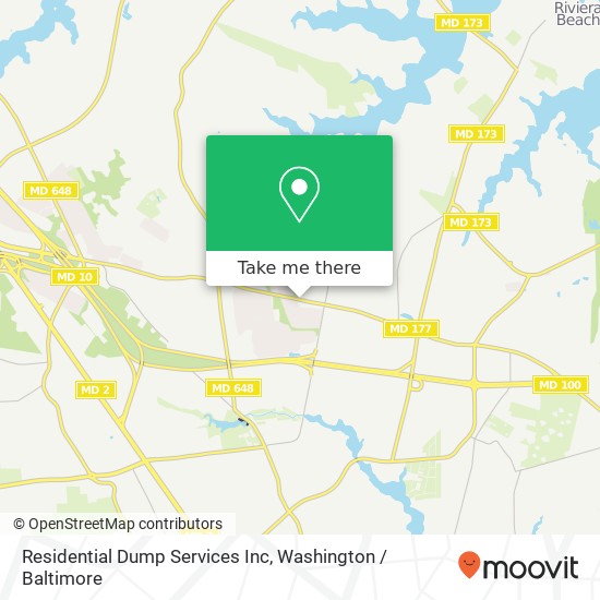 Residential Dump Services Inc map