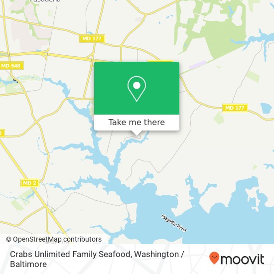 Crabs Unlimited Family Seafood map
