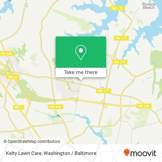 Mapa de Kelty Lawn Care