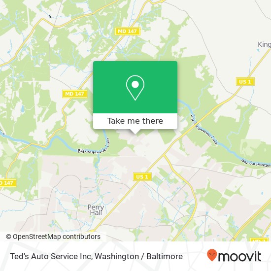 Ted's Auto Service Inc map