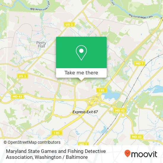 Mapa de Maryland State Games and Fishing Detective Association
