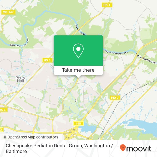 Chesapeake Pediatric Dental Group map