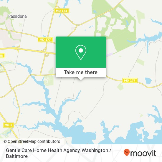 Gentle Care Home Health Agency map