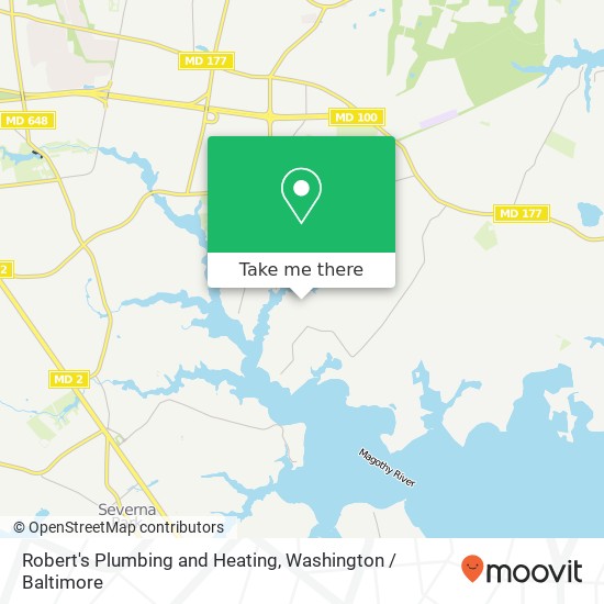 Mapa de Robert's Plumbing and Heating