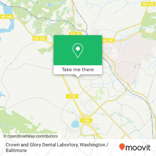 Crown and Glory Dental Labortory map