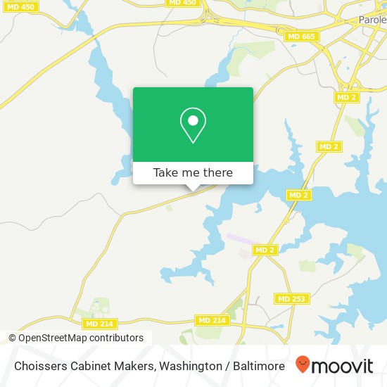 Choissers Cabinet Makers map