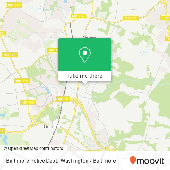 Baltimore Police Dept. map